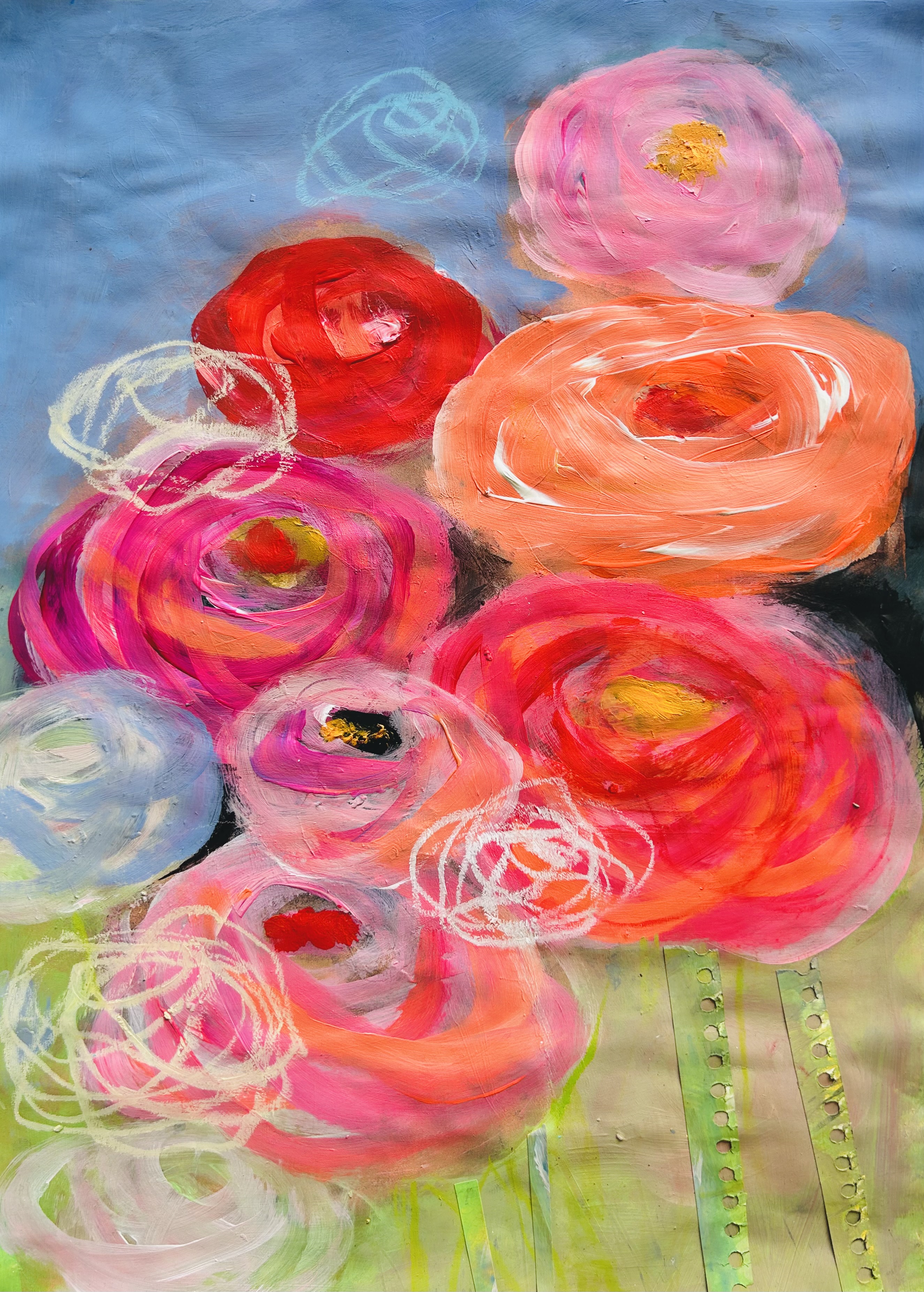 13 flowers for Friday 13th, Acryl