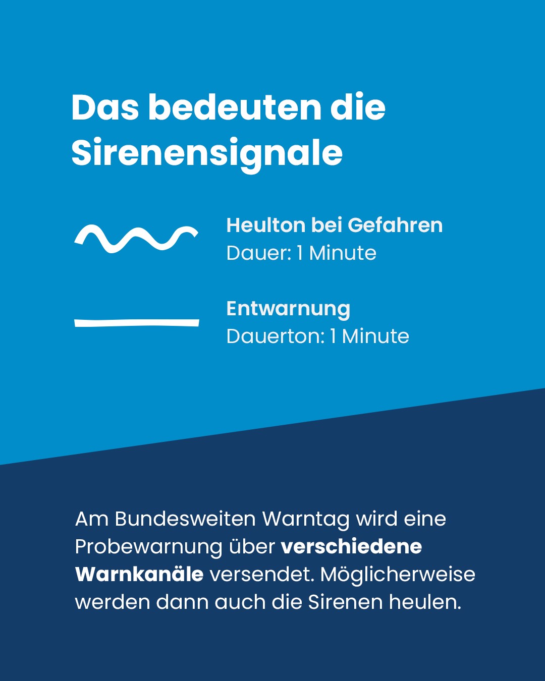 Neben den Sirenensignalen der umliegenden Gemeinden und Städten werden auch andere Warnmittel/Apps erprobt.