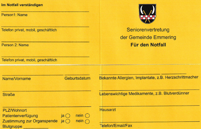 So sieht die Notfallkarte aus: